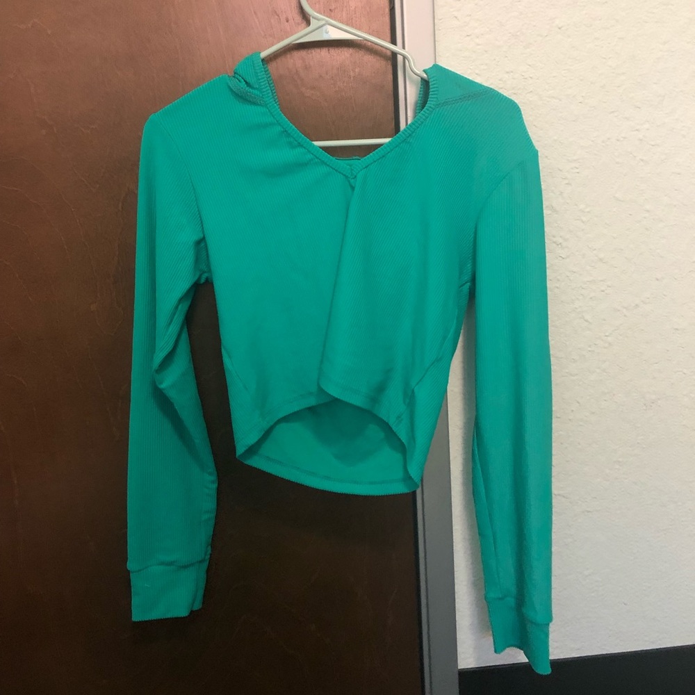 Five Dancewear Teal Cropped Hoodie